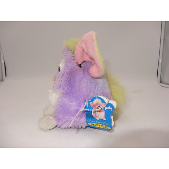 Furby 70-800 Vintage 1998 Working Lavandar White Working with tag - Picture 6 of 10